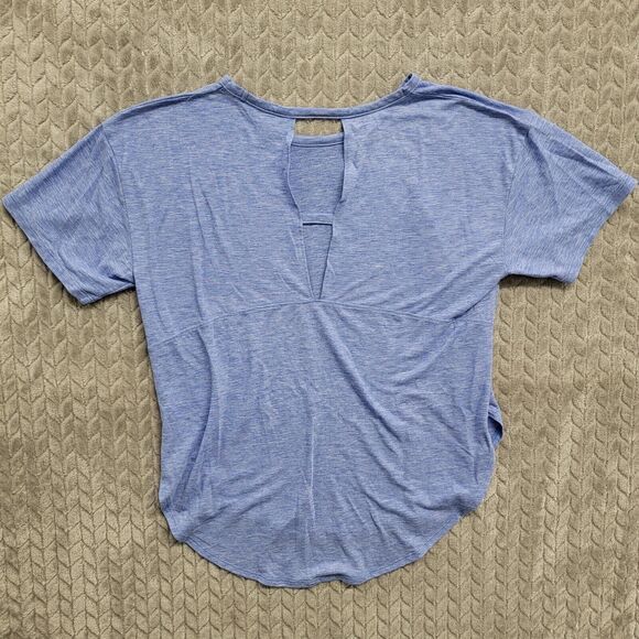 Under Armour Top T-Shirt Womens‎ Size XS Blue Logo Workout Training Casual Gym - Picture 6 of 7